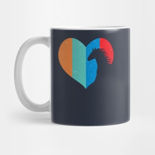 Love Horseback Riding: Cute Heart Horse Lover Horse Riding Gifts Mug